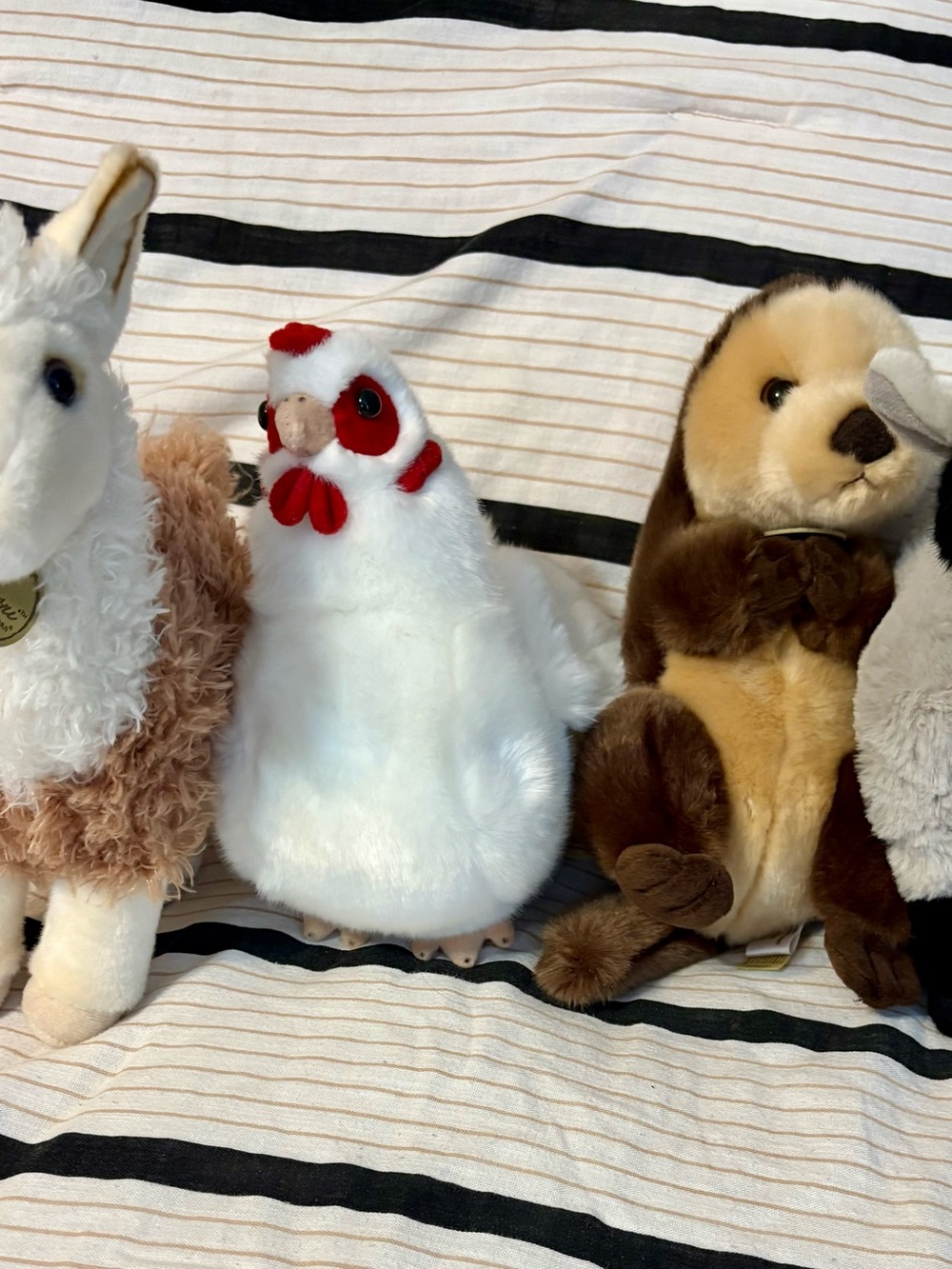 Miyoni Plush animals Lot of 4.. all are in excellent like new condition